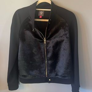 Vince Camuto faux fur front Bomber jacket size Small